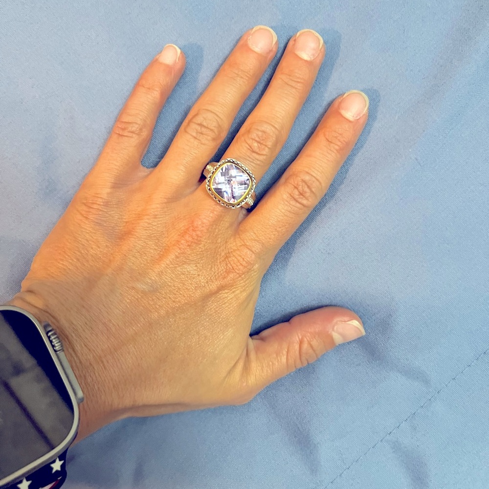 Purple stone ring